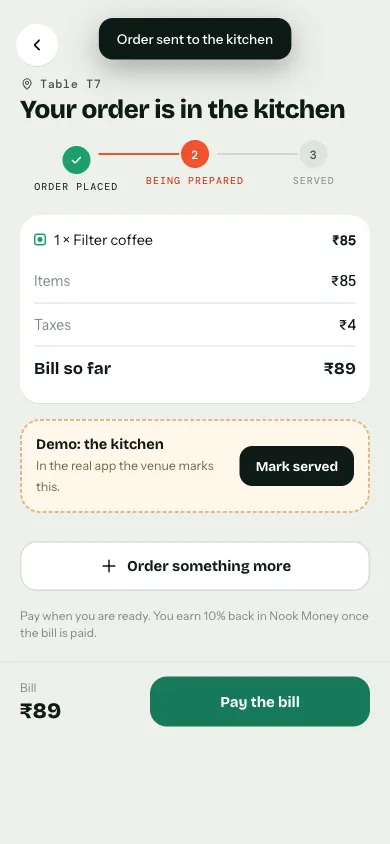 Kitchen screen